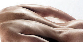 Smooth back after professional waxing — Male Brazilian Waxing NYC